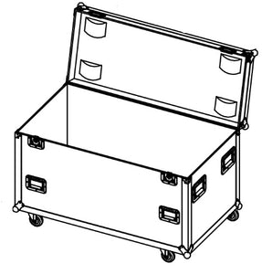 Readymade - 1200-600-600-CC Road Case - Stackable (INTERNAL DIMENSION : 1182 X 522 X 582MM)