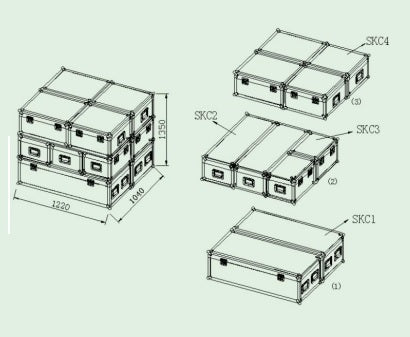 Readymade - SKC2 Stackable Utility (INTERNAL DIMENSION : 987 X 353 X 3 ...
