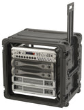 SKB 20" Deep 8U Roto Shockmount Rolling Rack | 3SKB-R10U20W